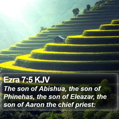 Ezra 7:5 KJV Bible Verse Image