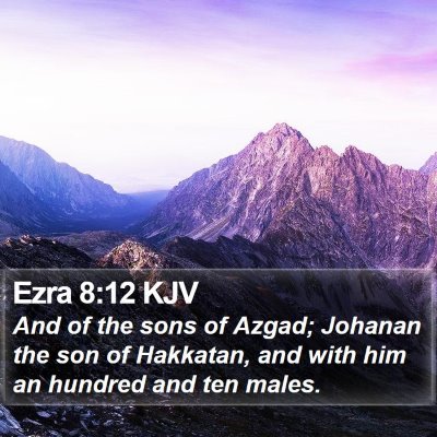 Ezra 8:12 KJV Bible Verse Image