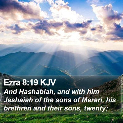 Ezra 8:19 KJV Bible Verse Image