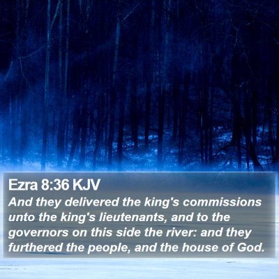 Ezra 8:36 KJV Bible Verse Image