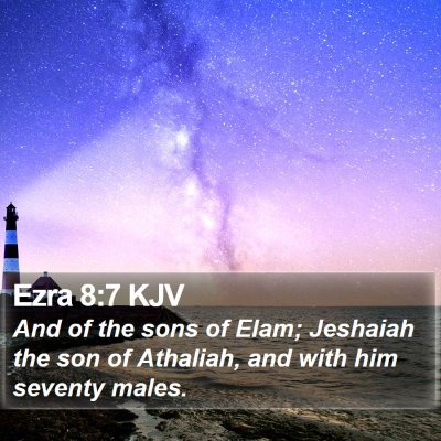 Ezra 8:7 KJV Bible Verse Image