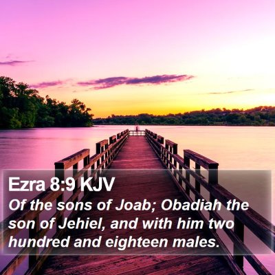 Ezra 8:9 KJV Bible Verse Image