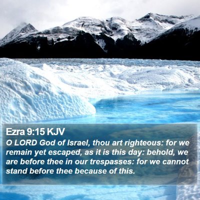 Ezra 9:15 KJV Bible Verse Image