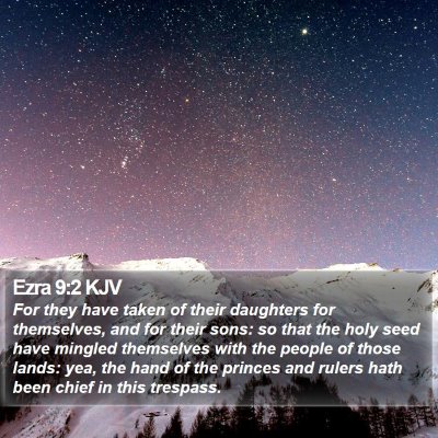 Ezra 9:2 KJV Bible Verse Image