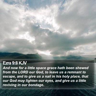 Ezra 9:8 KJV Bible Verse Image