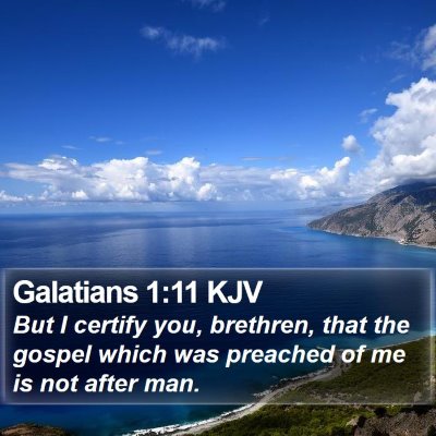 Galatians 1:11 KJV Bible Verse Image