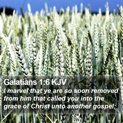 Galatians 1:6 KJV Bible Verse Image