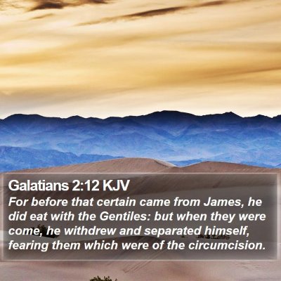 Galatians 2:12 KJV Bible Verse Image