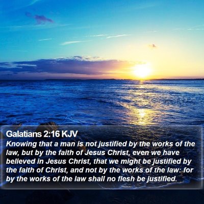 Galatians 2:16 KJV Bible Verse Image