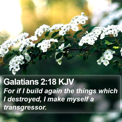 Galatians 2:18 KJV Bible Verse Image