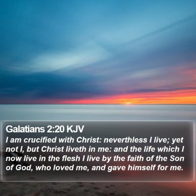 Galatians 2:20 KJV Bible Verse Image