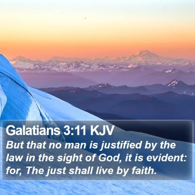 Galatians 3:11 KJV Bible Verse Image