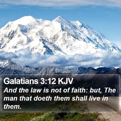 Galatians 3:12 KJV Bible Verse Image