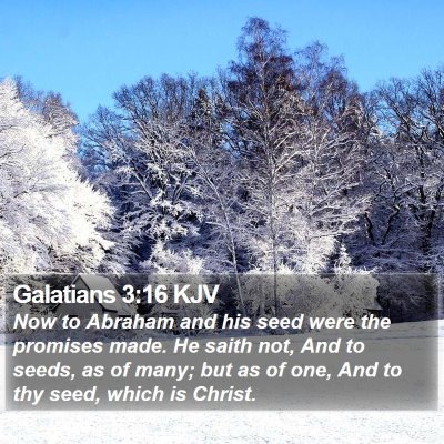 Galatians 3:16 KJV Bible Verse Image