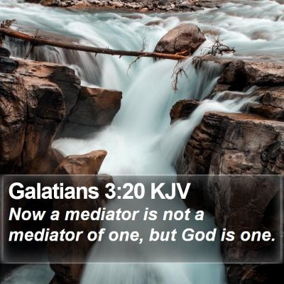 Galatians 3:20 KJV Bible Verse Image