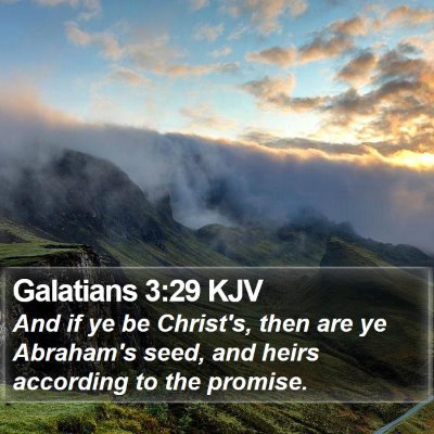 Galatians 3:29 KJV Bible Verse Image