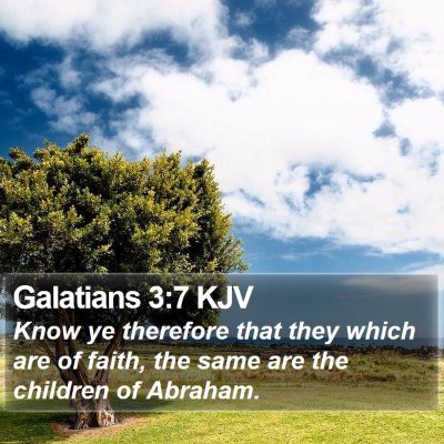 Galatians 3:7 KJV Bible Verse Image