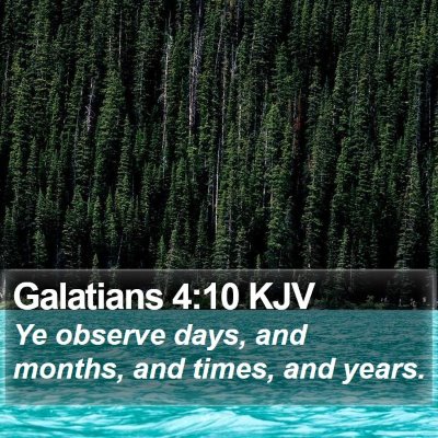 Galatians 4:10 KJV Bible Verse Image