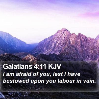 Galatians 4:11 KJV Bible Verse Image