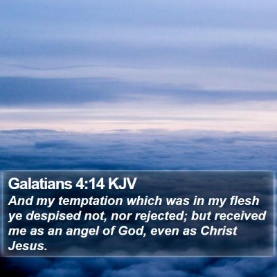 Galatians 4:14 KJV Bible Verse Image