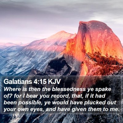 Galatians 4:15 KJV Bible Verse Image