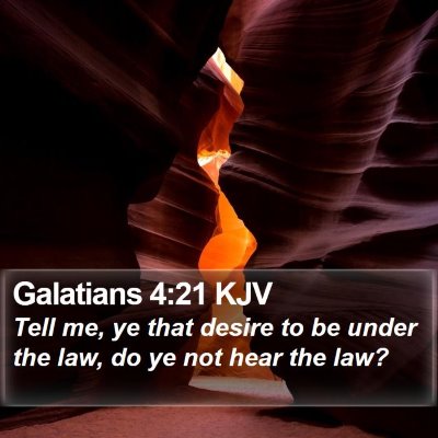Galatians 4:21 KJV Bible Verse Image