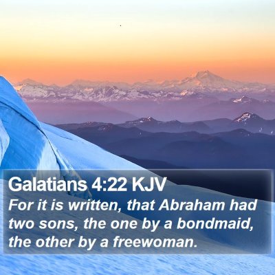 Galatians 4:22 KJV Bible Verse Image