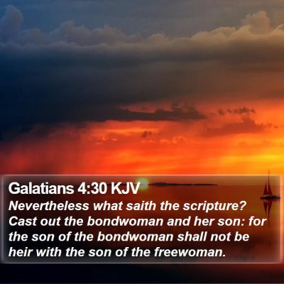 Galatians 4:30 KJV Bible Verse Image