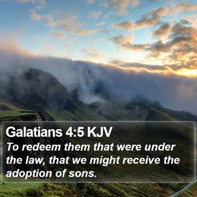 Galatians 4:5 KJV Bible Verse Image