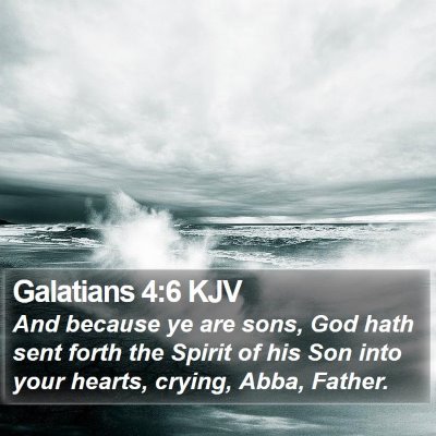 Galatians 4:6 KJV Bible Verse Image