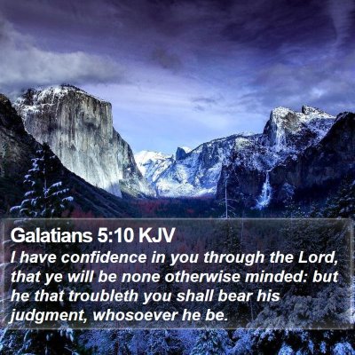 Galatians 5:10 KJV Bible Verse Image