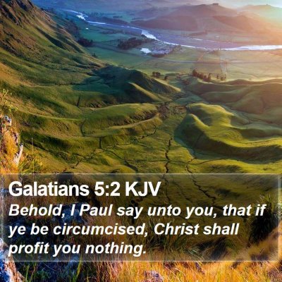 Galatians 5:2 KJV Bible Verse Image