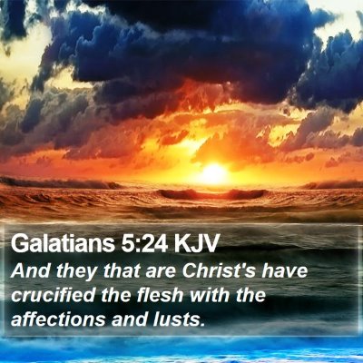 Galatians 5:24 KJV Bible Verse Image