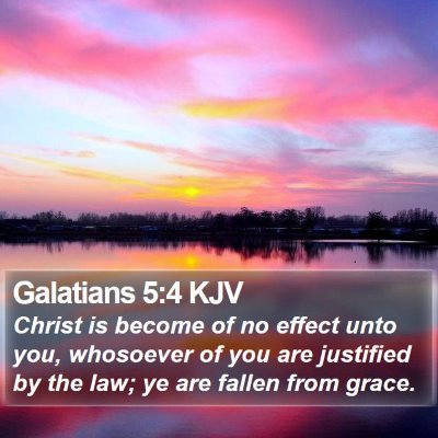 Galatians 5:4 KJV Bible Verse Image