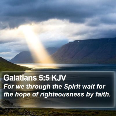 Galatians 5:5 KJV Bible Verse Image