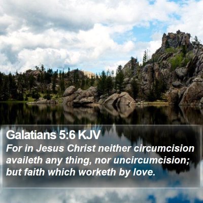 Galatians 5:6 KJV Bible Verse Image