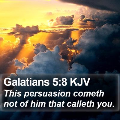 Galatians 5:8 KJV Bible Verse Image
