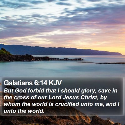 Galatians 6:14 KJV Bible Verse Image
