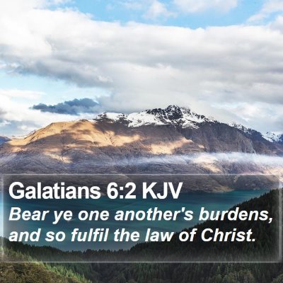 Galatians 6:2 KJV Bible Verse Image