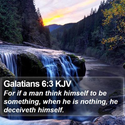 Galatians 6:3 KJV Bible Verse Image