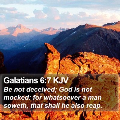 Galatians 6:7 KJV Bible Verse Image