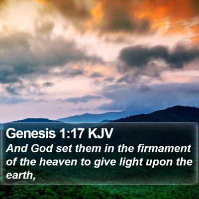 Genesis 1:17 KJV Bible Verse Image