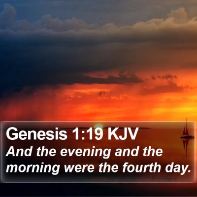 Genesis 1:19 KJV Bible Verse Image