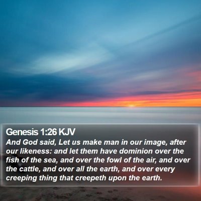 Genesis 1:26 KJV Bible Verse Image