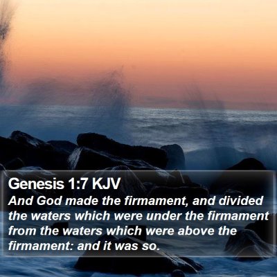 Genesis 1:7 KJV Bible Verse Image