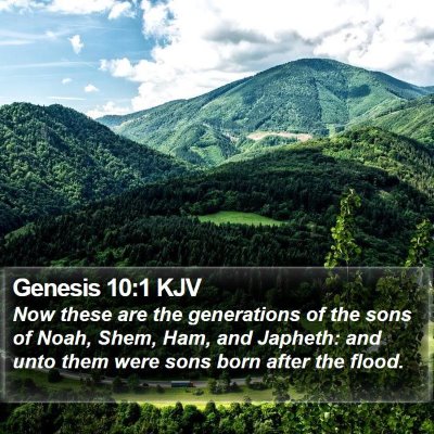 Genesis 10:1 KJV Bible Verse Image