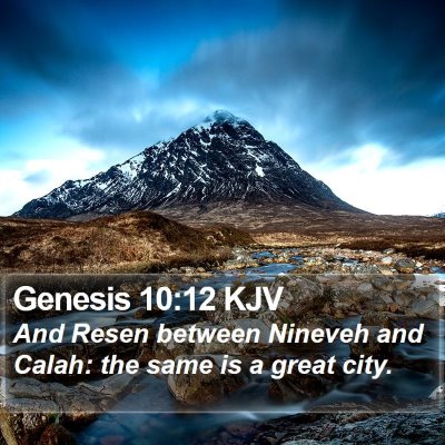 Genesis 10:12 KJV Bible Verse Image