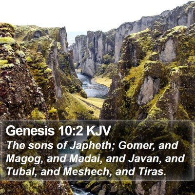 Genesis 10:2 KJV Bible Verse Image