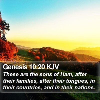 Genesis 10:20 KJV Bible Verse Image