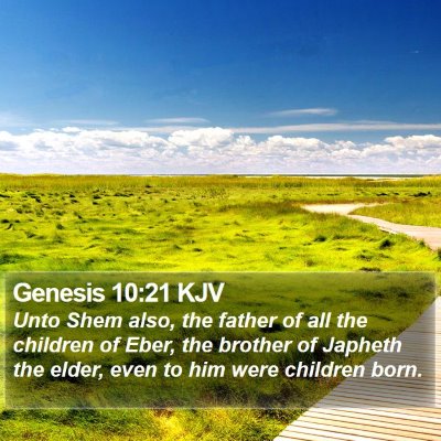 Genesis 10:21 KJV Bible Verse Image